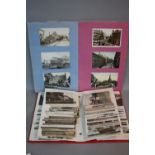 POSTCARDS, local interest, views of Lichfield, Birmingham and surrounding areas, in two albums