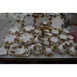 ROYAL ALBERT 'OLD COUNTRY ROSES' DINNERWARES AND TRINKET, to include four tureens (two with broken