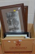 A SET OF FOUR CHRISTIES NEW HALL VAULTS BAXTER PRINTS, Chrisite's paper lot 403 sticker verso, known
