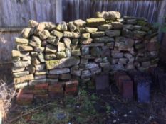 QUANTITY OF DRYSTONE WALL BLOCKS (tiles and bricks not included)