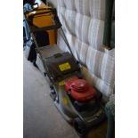 A HONDA HRB 475 PETROL LAWN MOWER, with grassbox