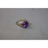 A 9CT DRESS RING, ring size O, approximate weight 3.5 grams