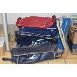 A COLLECTION OF 1960S/70S AIRLINE CABIN BAGS, to include British Airways, Pan-Am, TWA, 'B.O.A.C. etc