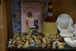 WADE, to include various Whimsies, Tortoises, 'Bambi', books, decanter etc