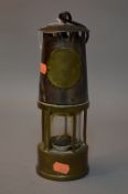 A BRASS MINERS LAMP