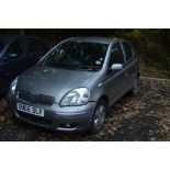 A TOYOTA YARIS COLOUR COLLECTION IN SILVER, 998cc, petrol, manual gearbox, first registered 2005