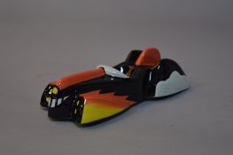 LORNA BAILEY, a novelty egg cup shaped as a Batmobile, signed to base