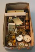 A BOX OF MISCELLANEOUS, including costume jewellery, watches, coins, etc