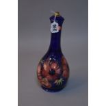 A MOORCROFT POTTERY TABLE LAMP BASE, Anemone pattern, impressed mark to base, approximate height