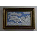 A LIMITED EDITION WEDGWOOD JASPERWARE PLAQUE, 'The Fall of Phaeton', modelled from work by George