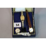 THREE MIXED LADIES WRISTWATCHES