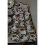 A COLLECTION OF ROYAL ALBERT OLD COUNTRY ROSES, including twenty one piece tea set, sandwich tray,