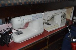 AN ELNA AND A FRISTER ROSSMAN SEWING MACHINES
