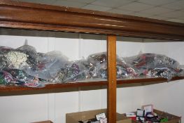 FOURTEEN BAGS OF COSTUME JEWELLERY