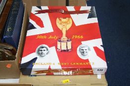 A BOXED OXFORD DIECAST 1966 WORLD CUP WINNERS CHROME VAN COLLECTION, complete with paperwork and two