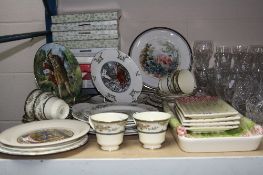 A QUANTITY OF COLLECTOR'S BOXED CHRISTMAS PLATES AND OTHERS, Minton Stanwood pattern cups and