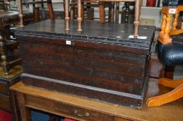 EARLY 20TH CENTURY STAINED PINE TOOL CHEST