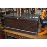 EARLY 20TH CENTURY STAINED PINE TOOL CHEST