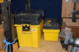 TWO PLASTIC TOOLBOXES AND CONTENTS, including automotive tools