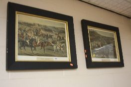 AFTER CHARLES HUNT, A SET OF FOUR EARLY 19TH CENTURY HAND COLOURED HUNTING PRINTS, titled The