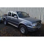 FORD RANGER XLT THUNDER PICK UP TRUCK, with crew cab, 2500cc, diesel, metallic green, two previous