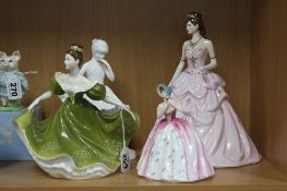 FOUR VARIOUS FIGURINES, to include Royal Doulton 'Lynne' HN2329 , Limited edition 'Miss Tilly' 118/