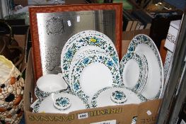 MIDWINTER 'SPANISH GARDEN' DESIGNED BY JESSIE TAIT DINNERWARES, to include two tureens, sauce boat