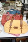 THREE LEATHER/SUEDE 'RADLEY' HANDBAGS, all with dust bags