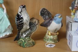 TWO BESWICK BIRDS, Cuckoo No 2315 and Lesser Spotted Woodpecker No 2420 (2)