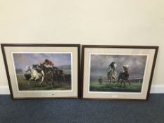 AFTER GRAHAM ISOM, 'CHAMPION HURDLES, CHELTENHAM 1984' (Desert Orchid and Dawn Run) limited