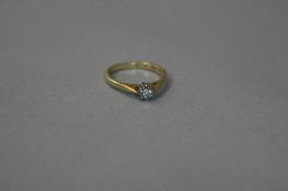 AN 18CT PLATINIUM SET DIAMOND RING, ring size L, approximate weight 3.1 grams
