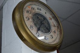 A LARGE MODERN CIRCULAR WALL CLOCK, approximate clock face 51cm