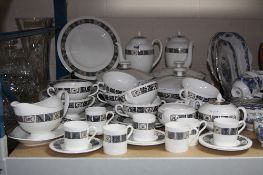 WEDGWOOD 'ASIA' DINNERWARES, R4288, to include two coffee pots, milk and covered sugar, three