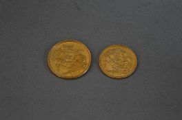 A GOLD SOVEREIGN AND A GOLD HALF SOVEREIGN, B.U. 2000 (2)