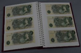 A BANKNOTE ALBUM CONTAINING NOTES FROM HOLLOM TO FFORDE