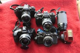 MINOLTA X300S AND 28-70 F3.5/4.8 LENS, Minolta X300 and 50mm F1.7 lens, Centon DF-300 and 28-70 F3.