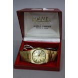 A GENTS ROAMER ROCKSHELL MARK 1 WRISTWATCH, with date aperture (in original box)