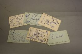 A COLLECTION OF MAINLY CRICKET AUTOGRAPHS, various County players from the mid 1950's including