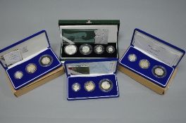 UNITED KINGDOM SILVER PROOF BRITANNIA COLLECTION 2003, together with three 2003 silver proof