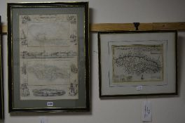 ARCHIBALD FULLERTON, BRITISH WEST INDIAN POSSESSIONS, NORTHERN, hand coloured maps of Bermuda or