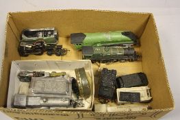 A QUANTITY OF UNBOXED AND ASSORTED PART BUILT OO GAUGE LOCOMOTIVES, to include Gem ? Midland Railway
