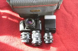 ROLLEIFLEX SL 35E AND 50MM F1.8, a Carl Zeiss lens 135mm F3.5, a Carl Zeiss lens 85mm F2.8, Tamron