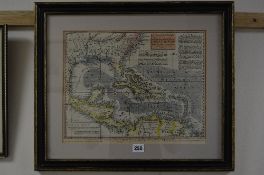 A LATE 18TH CENTURY 'ACCURATE MAP OF THE WEST INDIES EXHIBITING NOT ONLY ALL THE ISLANDS POSSESSED