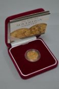 A GOLD SOVEREIGN VICTORIA 1897 SYDNEY MINT, boxed with COA