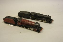 TWO UNBOXED HORNBY DUBLO CLASS 8F LOCOMOTIVES, No.48073, B.R. black livery, two rail version (