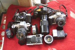 CANON E05 500N AND CANON 28-80 F3.5/5.6, Canon E05 500N and Canon 38-76mm F4.5/5.6, Canon T90 and