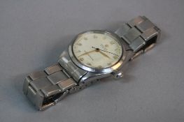 A GENTS STAINLESS STEEL ROLEX OYSTER SHOCK RESISTING WRISTWATCH, movement 49742, case No.6246
