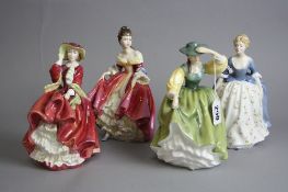 FOUR ROYAL DOULTON LADIES, to include 'Buttercup' HN2309, 'Top o'the Hill' HN1834, 'Southern