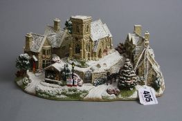 A BOXED LIMITED EDITION LILLIPUT LANE SCULPTURE, 'Midnight Carols', L2797, (no certificate)