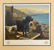 AFTER NIGEL HEMMING, 'Mans Best Friend', a limited edition print 393/500, signed and numbered in
